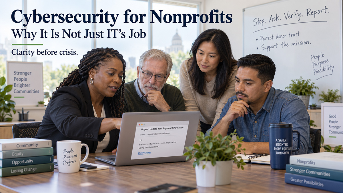 Cybersecurity for Nonprofits: Why It Is Not Just IT’s Job